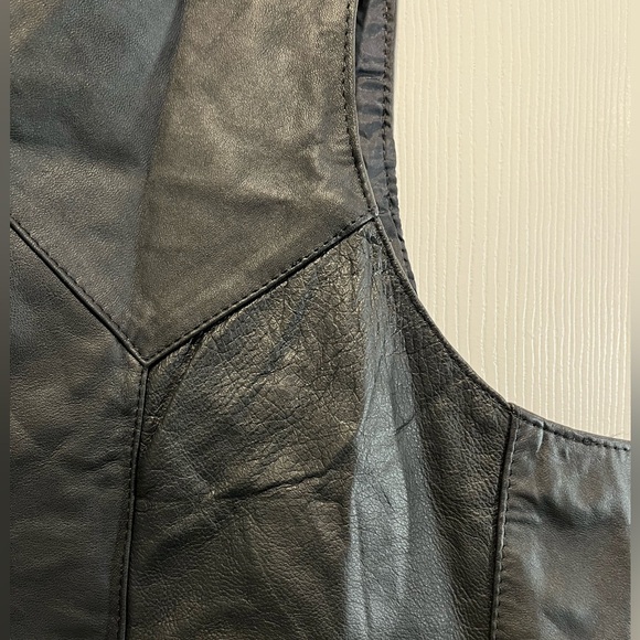Harley Davidson Motorcycle Britany Leather Collection Vest Size 50 - Picture 6 of 15